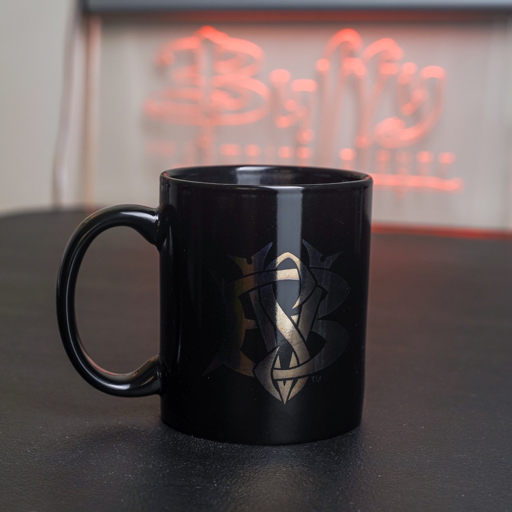 Buffy the Vampire Slayer Mug Vintage Metallic BTVS Logo Variation - Picture 5 of 9